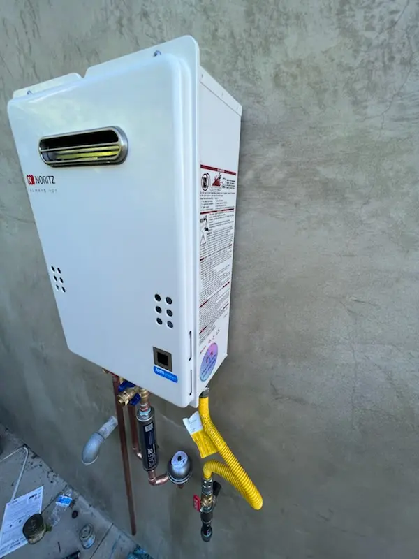Tankless water heater installation for Holiday Meadows homes